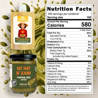 Bơ Hạt Bí Xanh 100% WayOf - Không Đường Không Dầu - Giàu Magie Kẽm Eat Clean