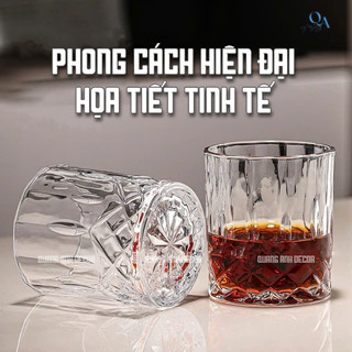 Ly Thủy Tinh Pha Lê Uống Whisky, Chivas, Rock 5408C 230ML | Cốc Uống R.Ư.Ợ.U Cao Cấp - Sang Trọng