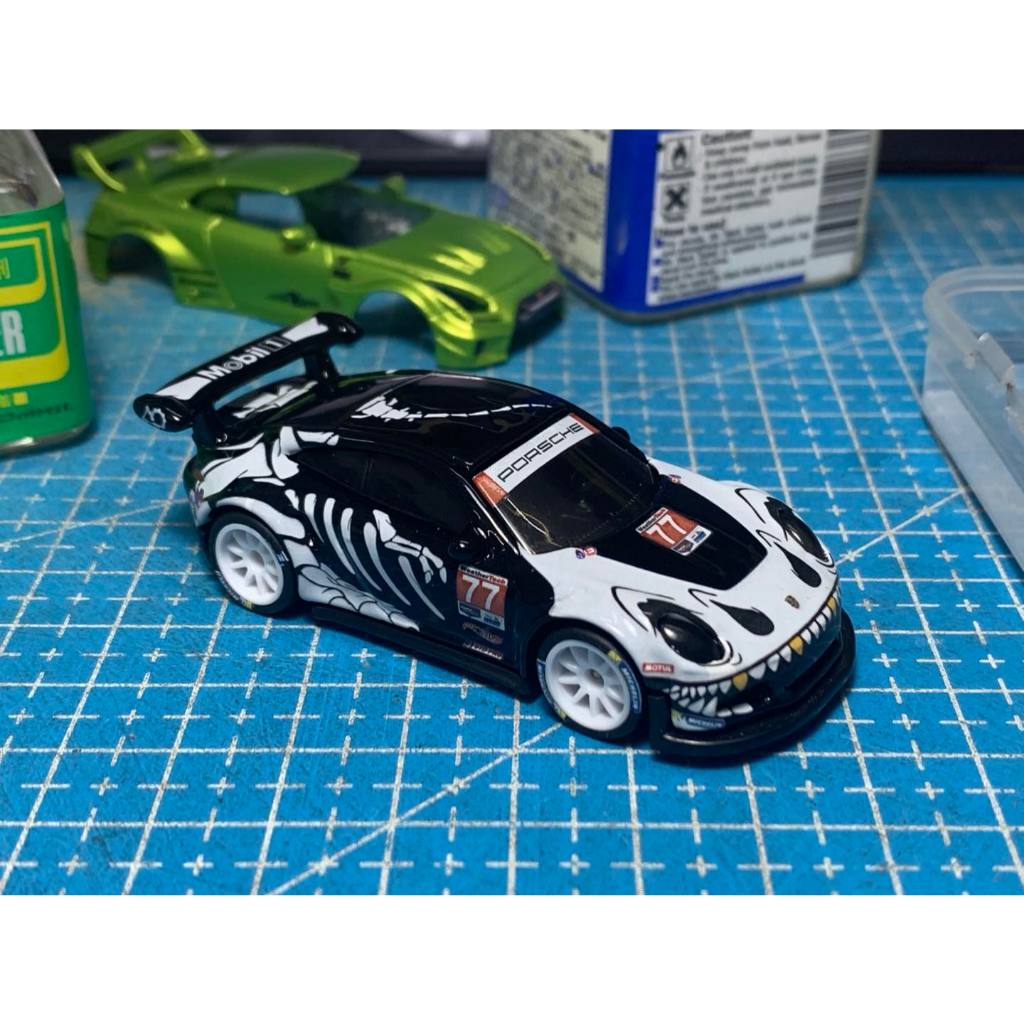 HT24workshop - Decal nước Porsche 911 GT3 R - Skeleton Rexy cho xe mô ...
