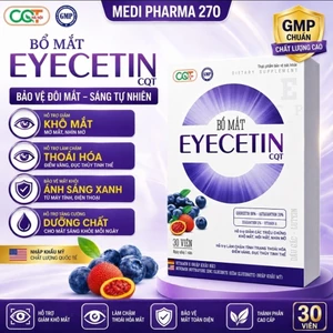 Viên uống bổ mắt hỗ trợ cải thiện tăng cường thị lực khô mắt mỏi mắt nhìn mờ EYECETIN Hộp 30 Viên