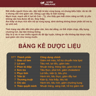 Trà Tiêu Thực - Hapufarm - Thanh điều cơ thể giảm tích trệ bụng eo giúp bụng nhẹ tiêu hóa dễ dàng