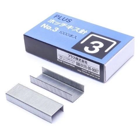 Kim bấm giấy số 3 PLUS ghim bấm giấy số 3 đinh gim tài liệu nhỏ CHÍNH HÃNG