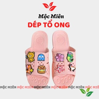 Dép tổ ong Asia nam nữ gắn STIKER màu Hồng siêu nhẹ. Hàng chính hãng cao cấp