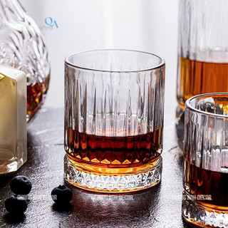 Cốc Uống R.Ư.Ợ.U Thủy Tinh Đáy Kim Cương Cao Cấp | Cốc Uống Whisky, Rock Phong Cách Bar Châu Âu