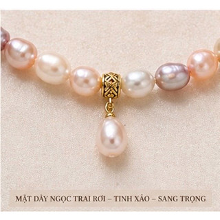 Sét chuỗi vòng cổ ngọc trai nước ngọt tự nhiên dài từ 43-46 cmVC, VT:17. MS:353VH