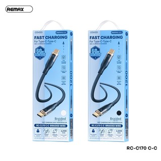 Cáp sạc nhanh Remax RC-C170 TypeC to TypeC PD 60W, dài 1.2M - Phụ Kiện Nhất Tín