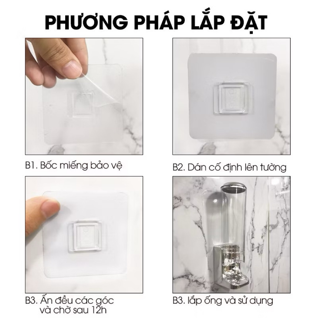 Hộp Đựng Bông Tẩy Trang tròn Vinasu VNS 303 Dán Tường, Ống Đựng bông tẩy trang tiện lợi TẶNG MIẾNG DÁN