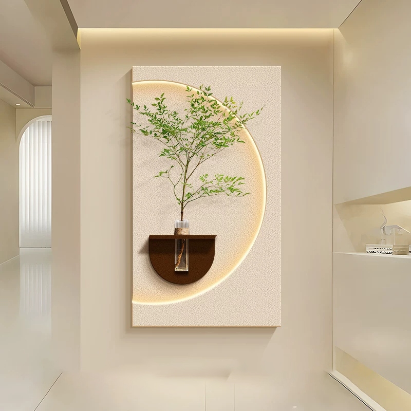 Tranh Đèn Led Cắm Hoa [ HOT 2026] Treo Phòng Ngủ , Tranh treo Decor Phòng Khách, Tranh gỗ sần sang trọng