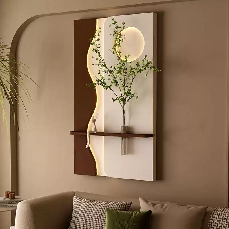 Tranh Đèn Led Cắm Hoa [ HOT 2026] Treo Phòng Ngủ , Tranh treo Decor Phòng Khách, Tranh gỗ sần sang trọng