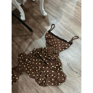 Đầm body hai dây phối ren nhún hông tua rua bèo sang chảnh ( Freesize < 55kg )