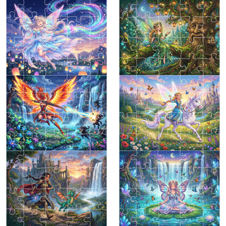 COMBO sỉ tranh ghép A5 Chủ đề Công chúa Anime TooYoo TG0107