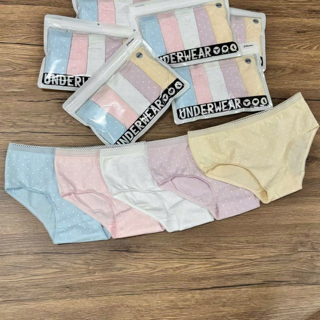 Combo 5 Quần Chip Trẻ Em Bé Gái Xuất Dư Re.served Cotton Mềm Mịn Cho Bé Gái Size 98-164cm