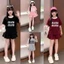 .Váy cho bé gái,váy xếp ly có lót trong in chữ niw niw chất vải cotton mềm mịn.V03