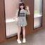 .Váy cho bé gái,váy xếp ly có lót trong in chữ niw niw chất vải cotton mềm mịn.V03