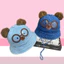 MŨ GIA ĐÌNH, BUCKET JEAN DENIM GẤU MẮT KÍNH DỄ THƯƠNG