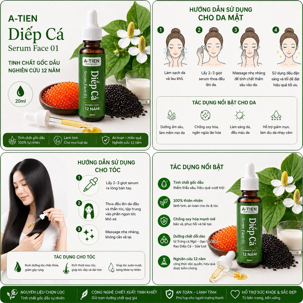Serum Face 01 - Diếp cá 20ml