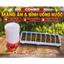 Combo Máng Ăn + Bình Nước Tự Động Gà Rutin Chất Liệu PVC Cao Cấp, Bình Nước + Máng Ăn Chống Lật Cho Gà Rutin