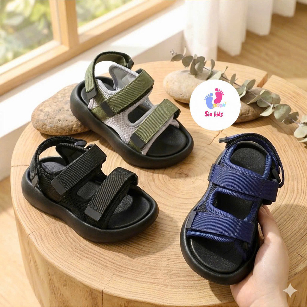 (V61) Dép Saldan Cho Bé, Kiểu Dáng Basic Phù Hợp Mọi Hoạt Động Cho Bé Đi Chơi, Đi Học, Chất Mềm Nhẹ
