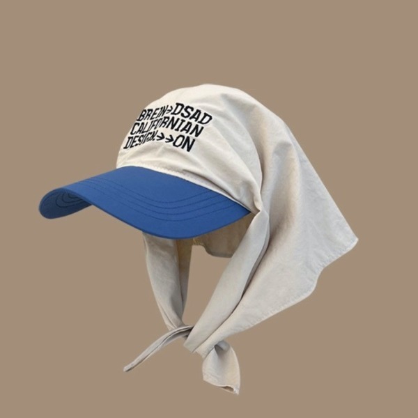 Mũ lưỡi trai kèm khăn trùm chống nắng 2in1 🧢 Chống UV, chống nước, nhanh khô – Mũ tai mèo Hàn Quốc siêu xinh