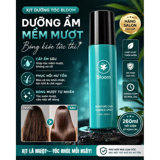 Xịt Dưỡng Tóc Bloom 260ml – Dưỡng Ẩm, Mềm Mượt, Chống Rối Hiệu Quả – Dùng Cho Salon & Tại Nhà