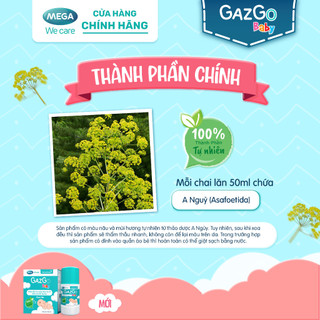 [CHÍNH HÃNG] Chai Lăn Bụng Gazgo Baby Thanh Lăn Giảm Đầy Hơi , Quấy Khóc Dạ Đề Cho Trẻ Sơ Sinh 50ml