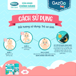 [CHÍNH HÃNG] Chai Lăn Bụng Gazgo Baby Thanh Lăn Giảm Đầy Hơi , Quấy Khóc Dạ Đề Cho Trẻ Sơ Sinh 50ml