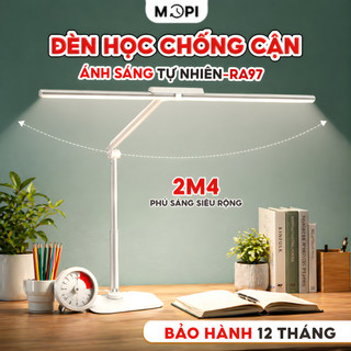 Đèn học để bàn chống cận bảo vệ mắt, đèn bàn làm việc Mopi Light, ánh sáng tự nhiên không nhấp nháy RA/CRI 95-97