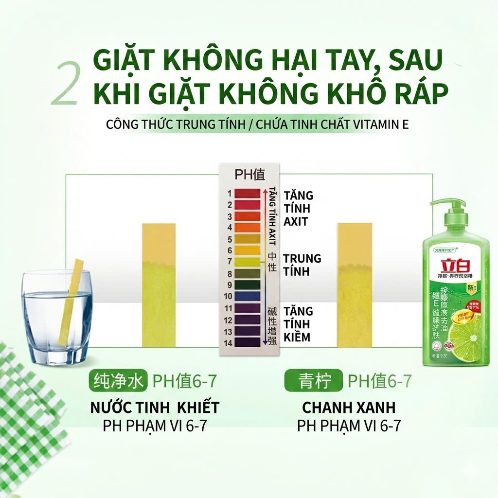 Nước rửa chén bát Liby 1KG hương Chanh xanh, Nước rửa bát mềm da tay an toàn rửa được rau củ quả