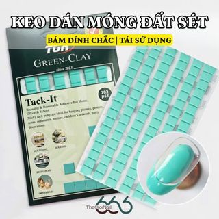 Keo Dán Móng Dạng Đất Sét 102 Miếng - Keo Dán Tip Nail Đa Năng Tái Sử Dụng Dán Móng Dán Đồ Tiện Lợi THEGIOINAIL666
