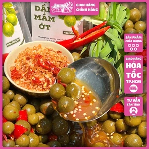 Sấu Dầm Mắm Ớt hộp 500gr - Ăn vặt Su Xoắn