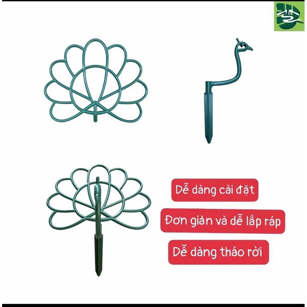 Giá đỡ hoa hình con công mới nhất 2026, giá đỡ cây cảnh