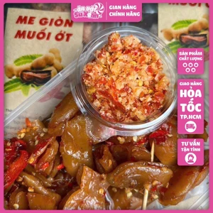 Me Giòn Muối Ớt hộp 500gr Kèm Muối Hột Rang - Ăn vặt Su Xoắn