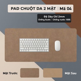 Pad Chuột Cỡ Lớn Da PU 2 Mặt Kích Thước 50x100cm - Chống Nước 100% - Chống Xước - Chống Bụi