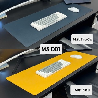 DeskPad Da PU 2 Mặt Kích Thước Lớn  - Chống Nước - Chống Trầy - Dễ Vệ Sinh