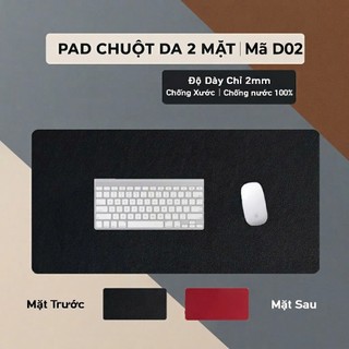 DeskPad Da PU 2 Mặt Kích Thước Lớn  - Chống Nước - Chống Trầy - Dễ Vệ Sinh