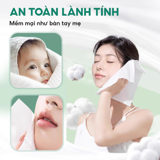 [COMBO 2 BỊCH] Khăn Vải Khô Đa Năng TopGia 200 Tờ Sắc Việt rút treo tường an toàn cho da+Móc Treo