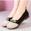 Giày Nữ Đế Bệt Canvas Ba Màu Êm Nhẹ Thoáng Khí Giày Lười Form Chuẩn Phong Cách Basic Thanh Lịch