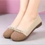 Giày Nữ Đế Bệt Canvas Ba Màu Êm Nhẹ Thoáng Khí Giày Lười Form Chuẩn Phong Cách Basic Thanh Lịch