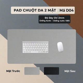 DeskPad Da PU 2 Mặt Kích Thước Lớn  - Chống Nước - Chống Trầy - Dễ Vệ Sinh