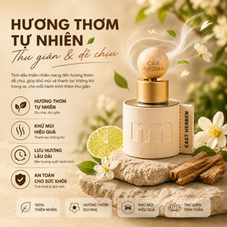 Tinh dầu thơm xe ô tô NOVAIR, nước hoa ô tô cao cấp khử mùi tự nhiên giảm say xe dung tích 50ml