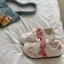 Giày Nữ Phối Nơ Caro Dễ Thương Phong Cách Hàn Quốc Sneaker Màu Pastel Form Nhỏ Gọn Cute