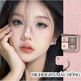 [Y232] Bảng Phấn Bắt Sáng Và Tạo Khối VEECCI - Tích hợp má hồng - Chống Nước, Lâu Trôi
