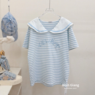 Áo Phông Gấu 13De Marzo Thuỷ Thủ Kẻ Xanh QC