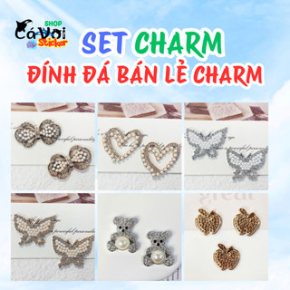 Charm đính đá cao cấp- Bán lẻ Charm phụ kiện gắn dép crocs hottrend siêu dễ thương A