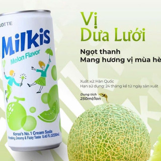 Nước Soda Sữa Milkis Vị Nho | Mì Việt Casumo - Thương Hiệu Hàn Quốc (250ml/lon)
