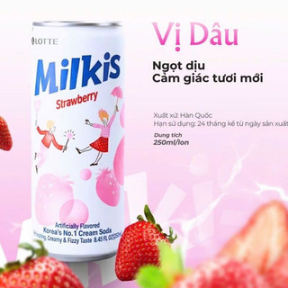 Nước Soda Sữa Milkis Vị Nho | Mì Việt Casumo - Thương Hiệu Hàn Quốc (250ml/lon)