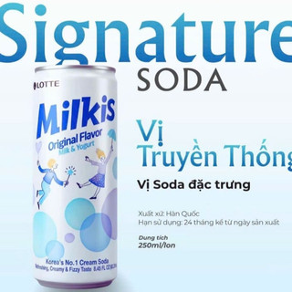 Nước Soda Sữa Milkis Vị Nho | Mì Việt Casumo - Thương Hiệu Hàn Quốc (250ml/lon)