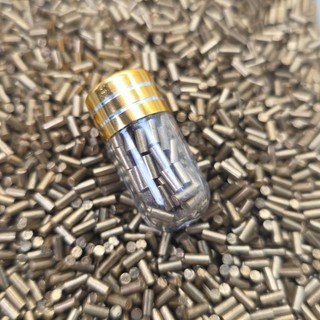 100 viên đá lửa vàng 2.2mm - chai nắp rút