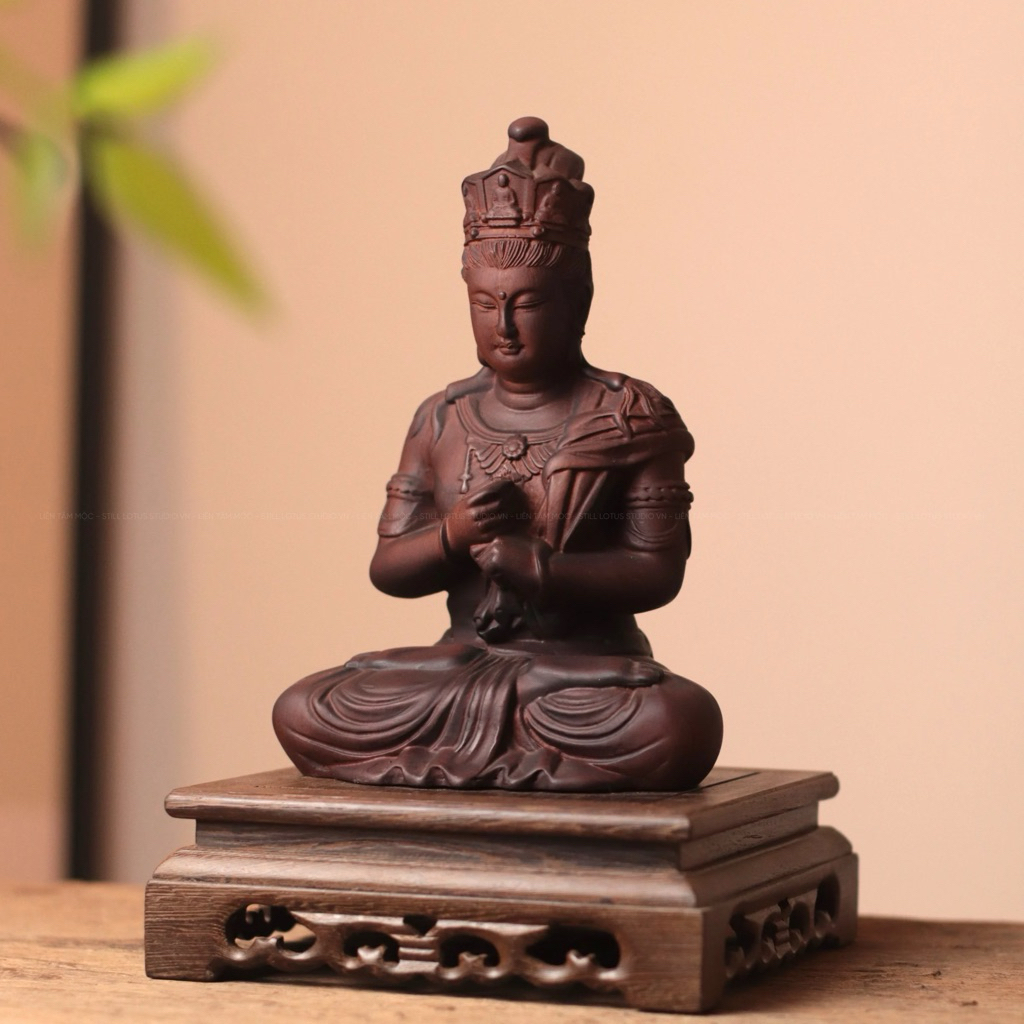 Tượng Đại Nhật Như Lai Phật, Gỗ Hương 20cm, Bản Mệnh Tuổi Thân Mùi, Thủ Công Mỹ Nghệ Cao Cấp Thờ Phật Tại Gia Bình An