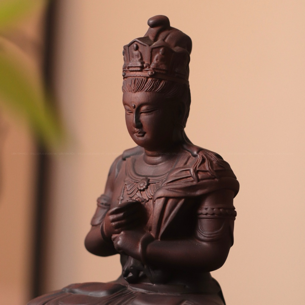 Tượng Đại Nhật Như Lai Phật, Gỗ Hương 20cm, Bản Mệnh Tuổi Thân Mùi, Thủ Công Mỹ Nghệ Cao Cấp Thờ Phật Tại Gia Bình An